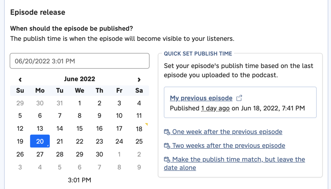 The new publish quick picker